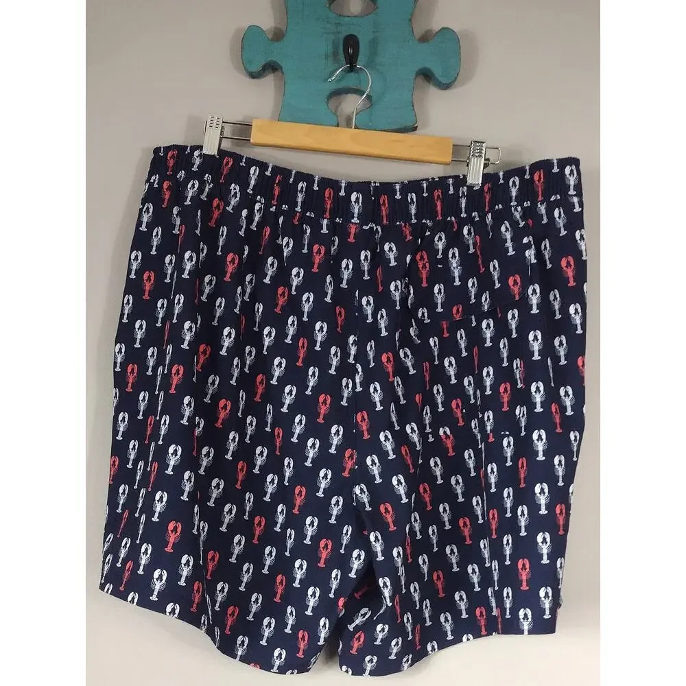 Vineyard Vines Lobster Swim Shorts Mens Size 2XT Beachy Vacation Swimwear